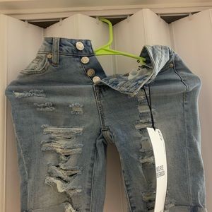 high waisted jean shorts